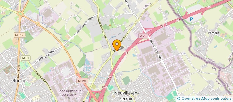 localisation de l'entreprise MONSIEUR MAXIME BRILLOIS à NEUVILLE-EN-FERRAIN