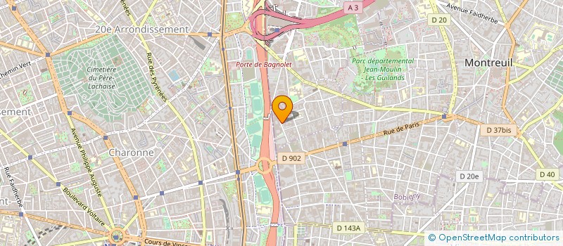 localisation de l'entreprise MONSIEUR MAXIME BROSSIER à BAGNOLET