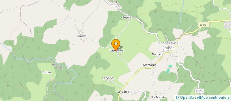 localisation de l'entreprise MONSIEUR MAXIME BRUEL à LACAPELLE-DEL-FRAISSE