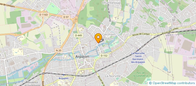 localisation de l'entreprise MONSIEUR MAXIME BRUN à SAINT-GERMAIN-LES-ARPAJON