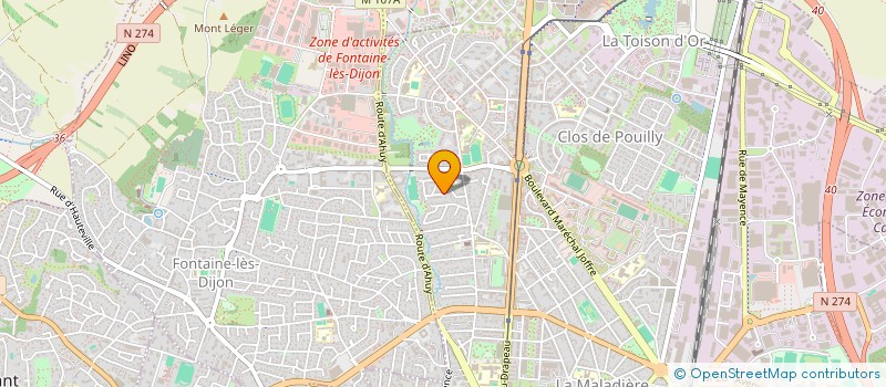 localisation de l'entreprise MONSIEUR MAXIME BRUNET à DIJON