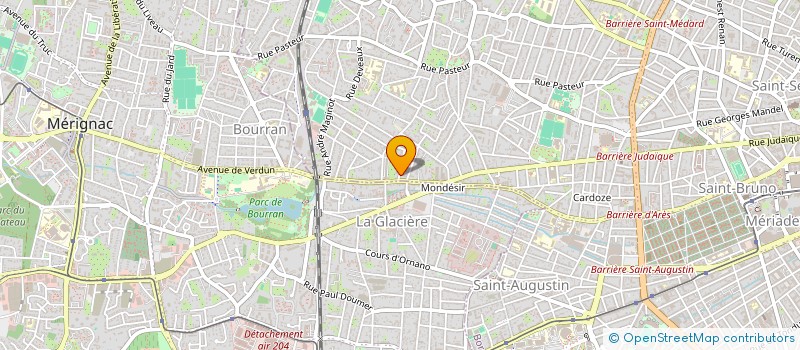 localisation de l'entreprise MONSIEUR MAXIME BRUNET  BORDEAUX