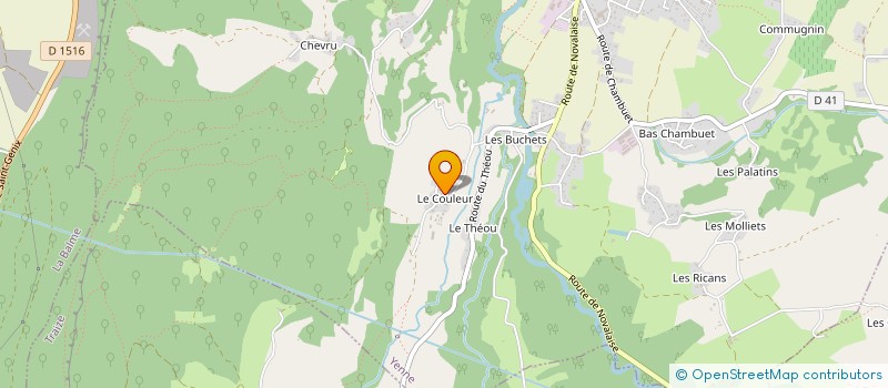 localisation de l'entreprise MONSIEUR MAXIME BRUNIER à YENNE