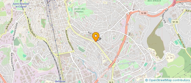 localisation de l'entreprise MONSIEUR MAXIME BRUYERE  SAINT-ETIENNE