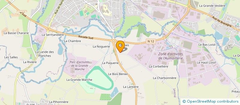 localisation de l'entreprise MONSIEUR MAXIME BUCHARD  LE LOROUX