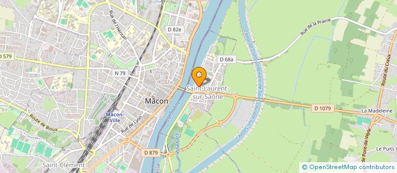 localisation de l'entreprise MONSIEUR MAXIME BULLIOD  SAINT-LAURENT-SUR-SAONE