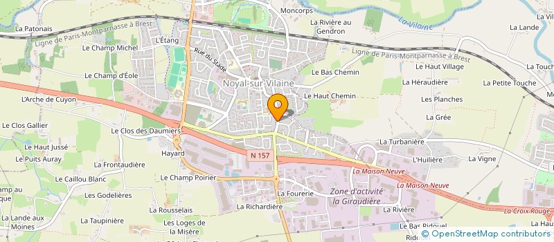 localisation de l'entreprise MONSIEUR MAXIME BUNEL  NOYAL-SUR-VILAINE