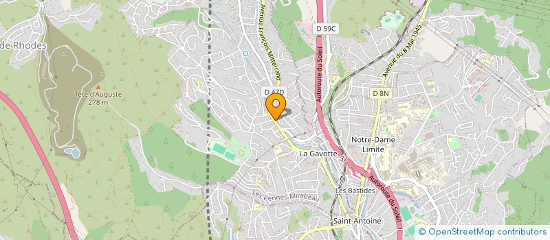 localisation de l'entreprise MONSIEUR MAXIME BUONORA à LES PENNES-MIRABEAU