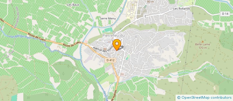 localisation de l'entreprise MONSIEUR MAXIME BURET  PIERREFEU-DU-VAR