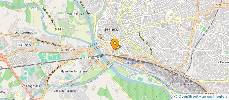 localisation de l'entreprise MONSIEUR MAXIME CACHELEUX à BEZIERS