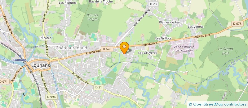 localisation de l'entreprise MONSIEUR MAXIME CADOT à LOUHANS