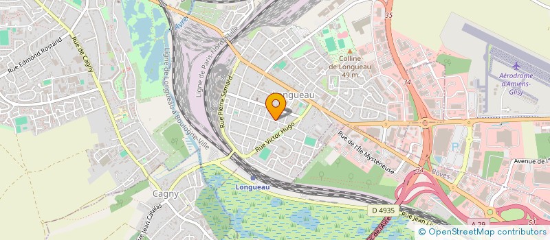 localisation de l'entreprise MONSIEUR MAXIME CAGNARD  LONGUEAU