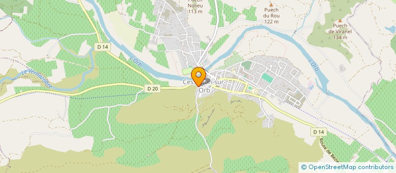 localisation de l'entreprise MONSIEUR MAXIME CALAS à CESSENON-SUR-ORB