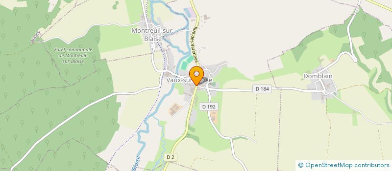 localisation de l'entreprise MONSIEUR MAXIME CALMEAU à VAUX-SUR-BLAISE