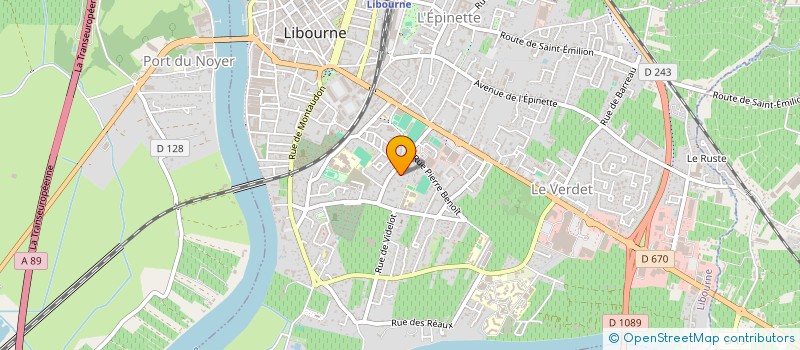 localisation de l'entreprise MONSIEUR MAXIME CALVET à LIBOURNE