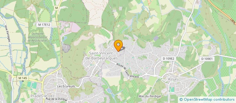 localisation de l'entreprise MONSIEUR MAXIME CAMPOY  SAINT-VINCENT-DE-BARBEYRARGUES