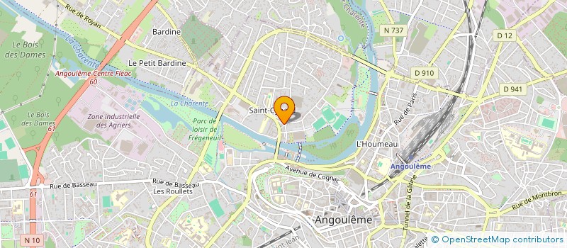 localisation de l'entreprise MONSIEUR MAXIME CANUT à ANGOULEME