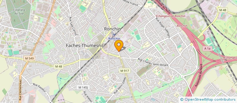 localisation de l'entreprise MONSIEUR MAXIME CAPART  RONCHIN