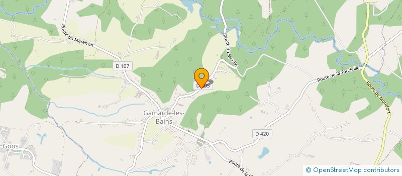 localisation de l'entreprise MONSIEUR MAXIME CAPDEVILLE  PRECHACQ-LES-BAINS