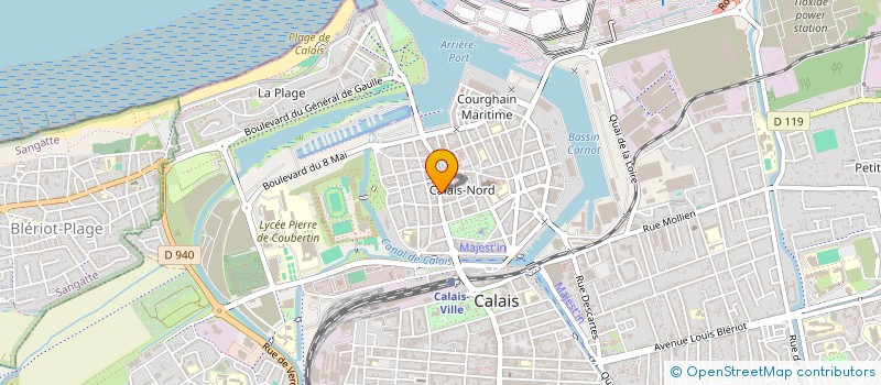 localisation de l'entreprise MONSIEUR MAXIME CARDIN  CALAIS