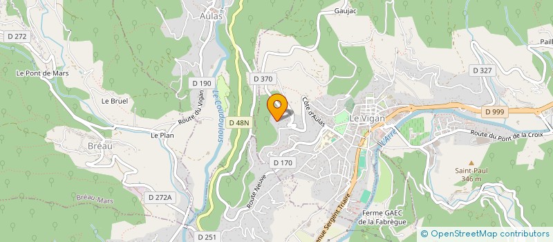 localisation de l'entreprise MONSIEUR MAXIME CARETTE  LE VIGAN