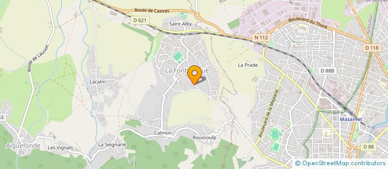 localisation de l'entreprise MONSIEUR MAXIME CARLOS  AIGUEFONDE