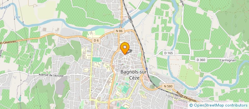 localisation de l'entreprise MONSIEUR MAXIME CARON  BAGNOLS-SUR-CEZE