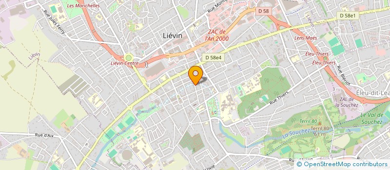 localisation de l'entreprise MONSIEUR MAXIME CARPENTIER  LIEVIN