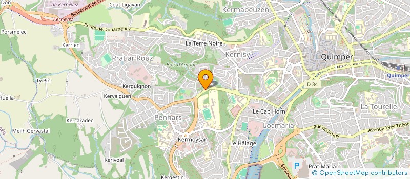 localisation de l'entreprise MONSIEUR MAXIME CARPENTIER à QUIMPER