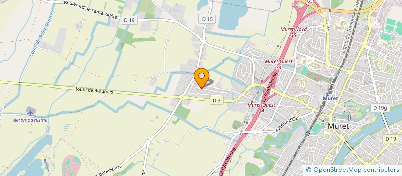 localisation de l'entreprise MONSIEUR MAXIME CARRIEU  MURET