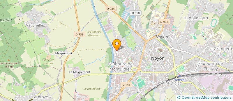 localisation de l'entreprise MONSIEUR MAXIME CARTIER  NOYON