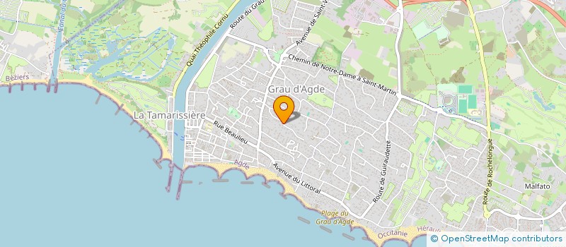 localisation de l'entreprise MONSIEUR MAXIME CASTAGNOLA SOULIE  AGDE