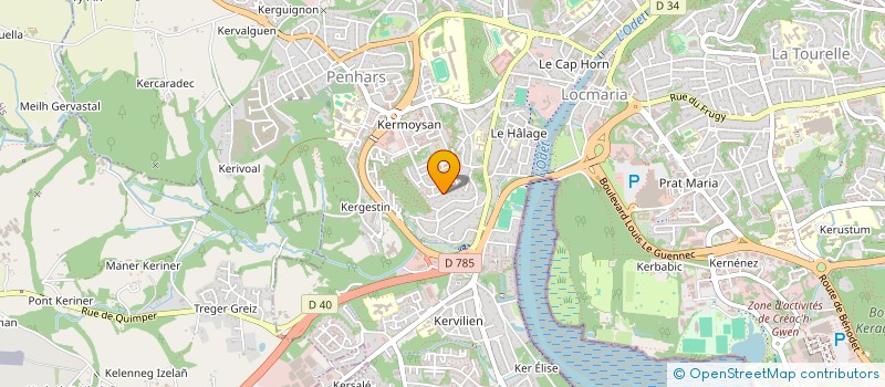 localisation de l'entreprise MONSIEUR MAXIME CASTRIC à QUIMPER