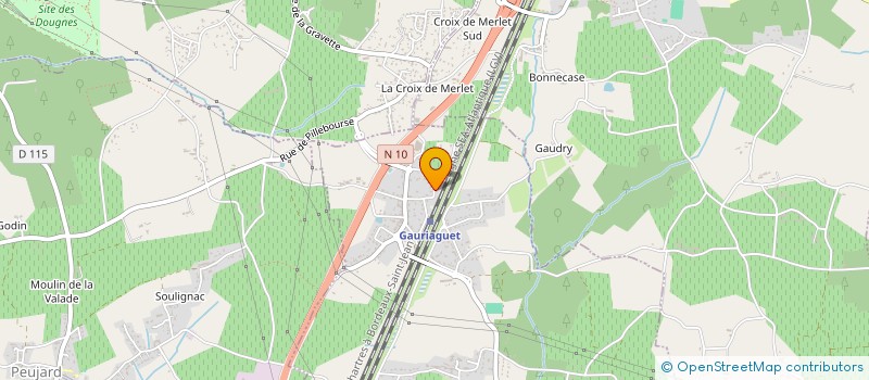 localisation de l'entreprise MONSIEUR MAXIME CAU  GAURIAGUET