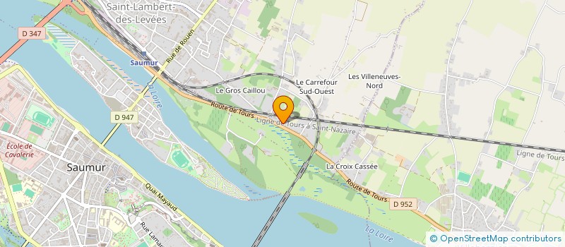 localisation de l'entreprise MONSIEUR MAXIME CAUCHARD  SAUMUR