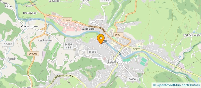 localisation de l'entreprise MONSIEUR MAXIME CAZES à ESPALION
