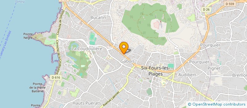 localisation de l'entreprise MONSIEUR MAXIME CECINI à SIX-FOURS-LES-PLAGES