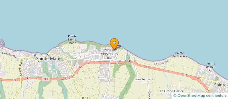 localisation de l'entreprise MONSIEUR MAXIME CELESTE  SAINT-DENIS