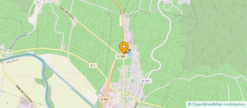 localisation de l'entreprise MONSIEUR MAXIME CELLIER  DIZY