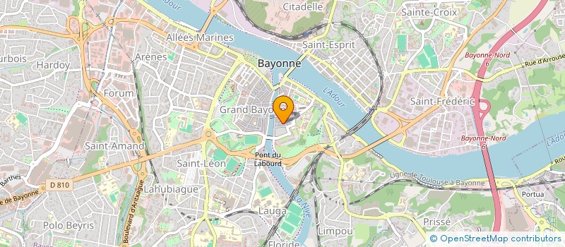 localisation de l'entreprise MONSIEUR MAXIME CHABANEIX  BAYONNE