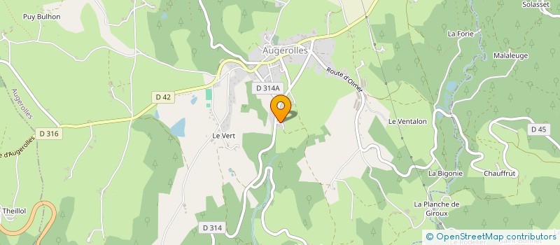 localisation de l'entreprise MONSIEUR MAXIME CHABROL  AUGEROLLES