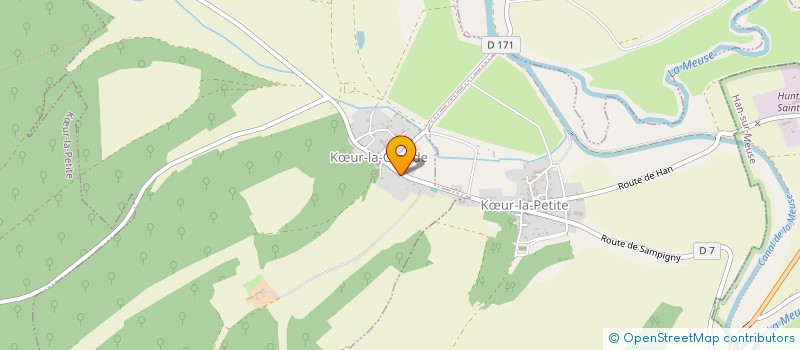 localisation de l'entreprise MONSIEUR MAXIME CHADUTEAU à KŒUR-LA-GRANDE