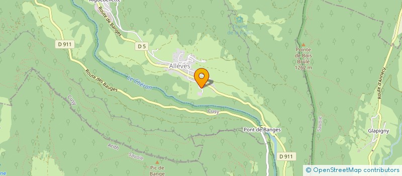 localisation de l'entreprise MONSIEUR MAXIME CHAMBARD  ALLEVES