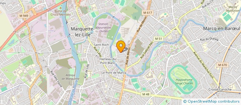 localisation de l'entreprise MONSIEUR MAXIME CHANDELIER  MARCQ-EN-BARUL