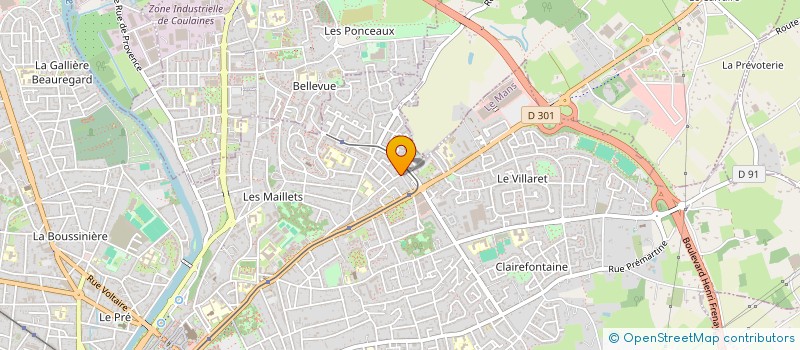 localisation de l'entreprise MONSIEUR MAXIME CHANSON  LE MANS