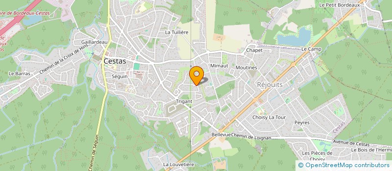 localisation de l'entreprise MONSIEUR MAXIME CHAPEAU à CESTAS