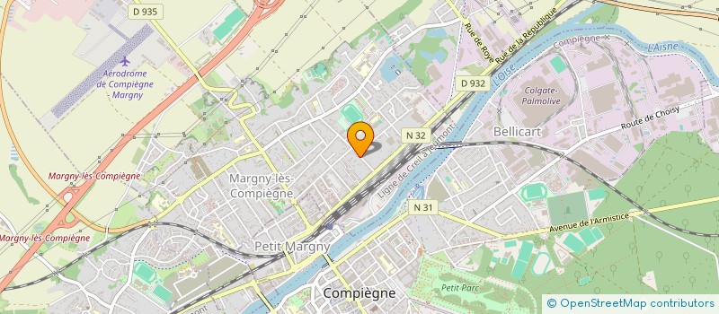 localisation de l'entreprise MONSIEUR MAXIME CHARPENTIER  MARGNY-LES-COMPIEGNE