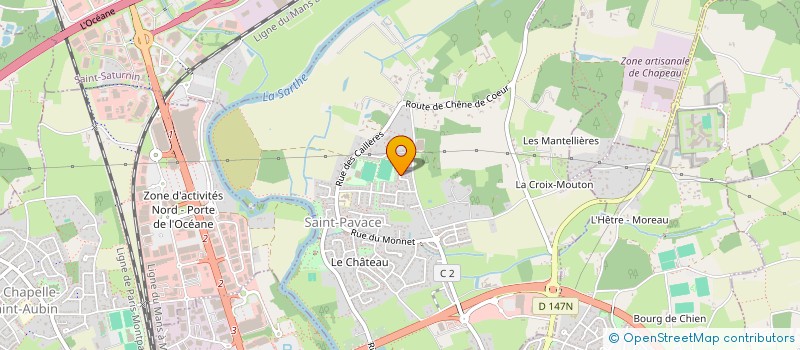 localisation de l'entreprise MONSIEUR MAXIME CHAUDET  SAINT-PAVACE