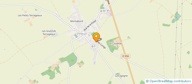 localisation de l'entreprise MONSIEUR MAXIME CHAUSSE à VINEUIL