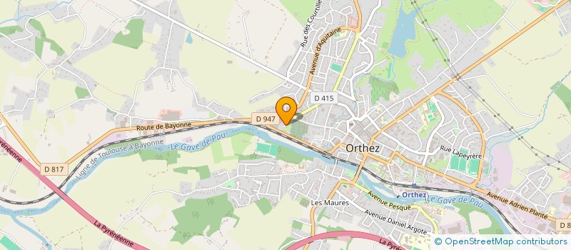 localisation de l'entreprise MONSIEUR MAXIME CHAUVINEAU  ORTHEZ